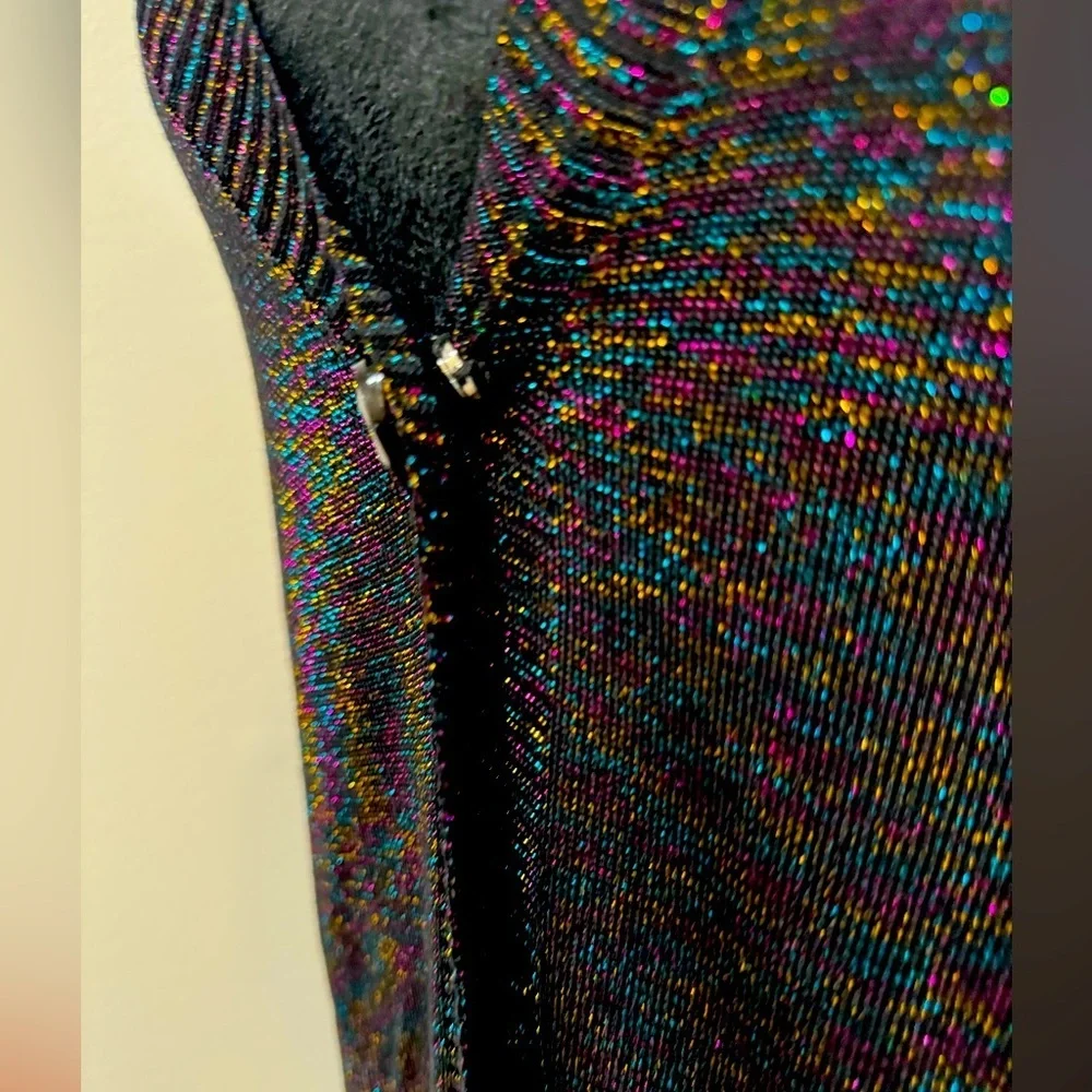 Joseph A Shimmer Cardigan | Holiday Glam Sweater | Sparkle Knit S